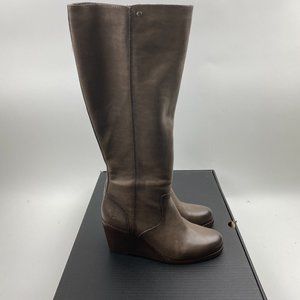 Frye Leather Tall Shaft Wedge Boots - Emma Wedge